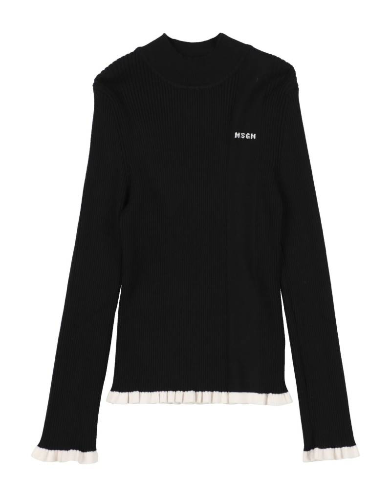 MSGM Rollkragenpullover Kinder Schwarz von MSGM