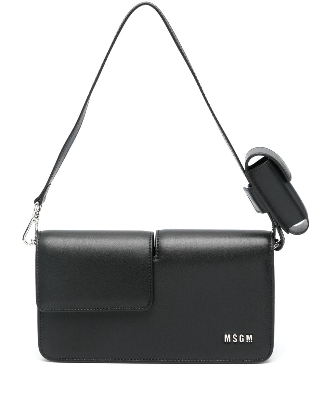 MSGM Schultertasche mit Logo - Schwarz von MSGM