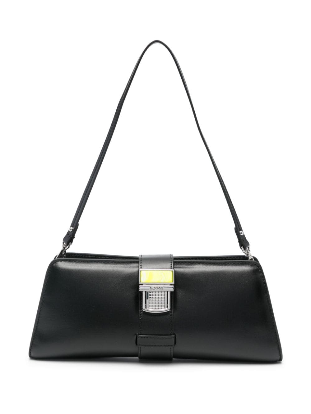 MSGM Schultertasche mit graviertem Logo - Schwarz von MSGM