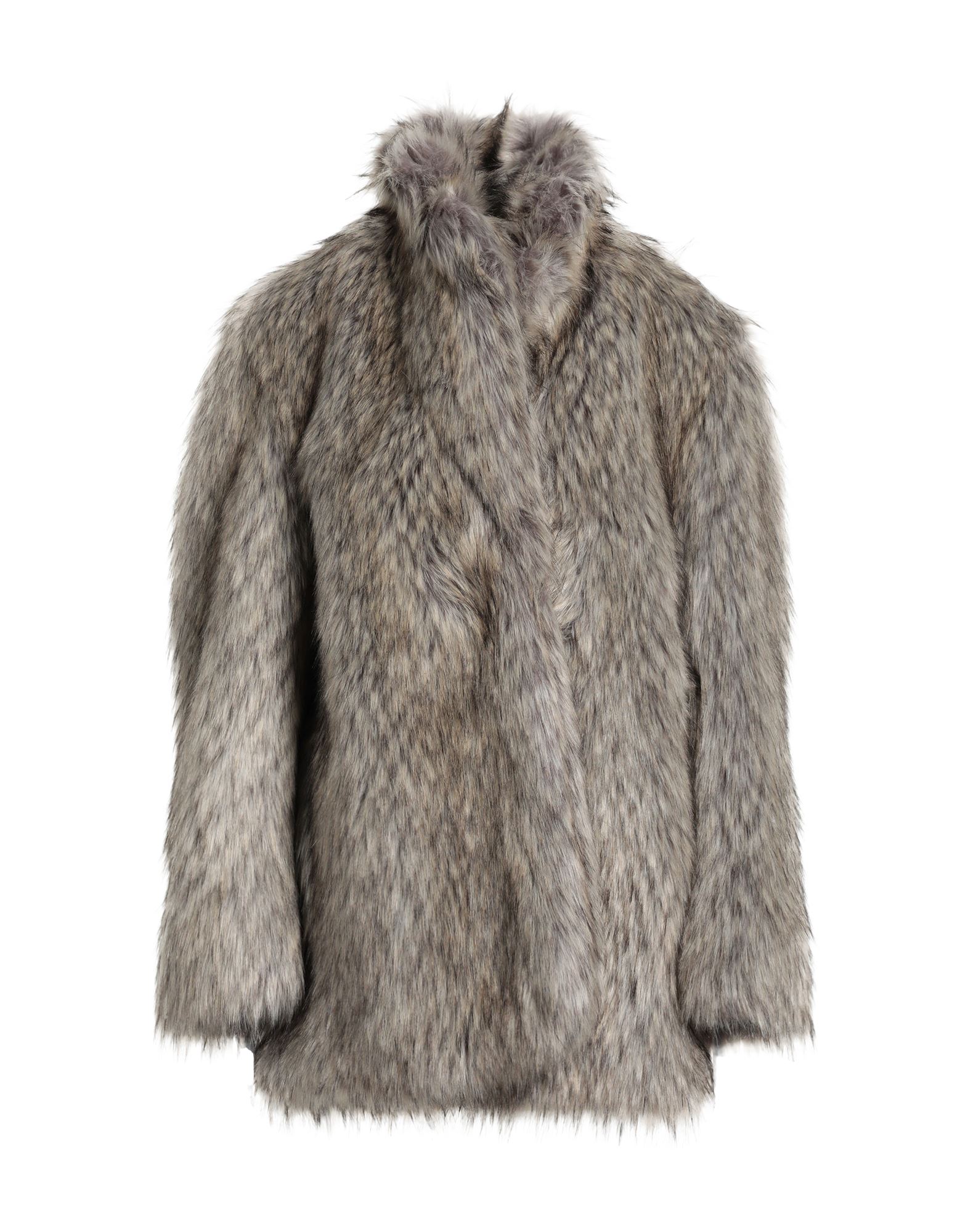 MSGM Shearling- & Kunstfell Damen Grau von MSGM