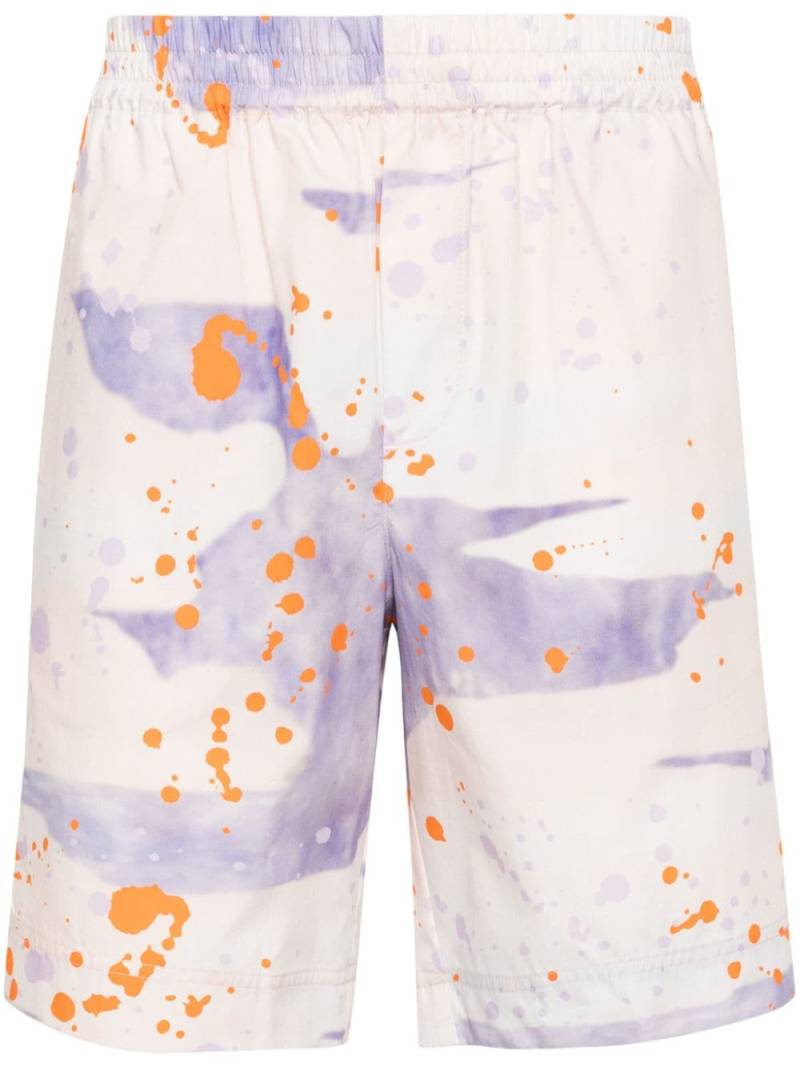 MSGM Shorts mit Farbklecksen - Rosa von MSGM