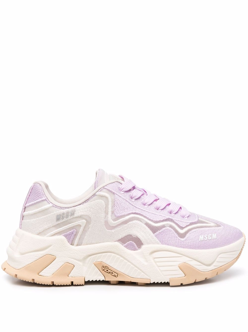 MSGM Sneakers mit Einsätzen - Violett von MSGM