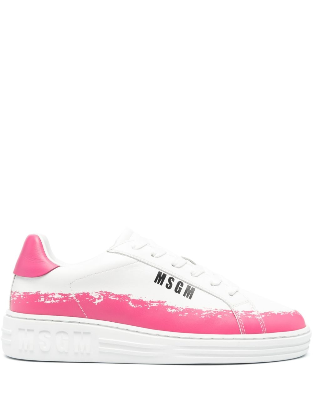 MSGM Sneakers mit Logo-Print - Weiß von MSGM