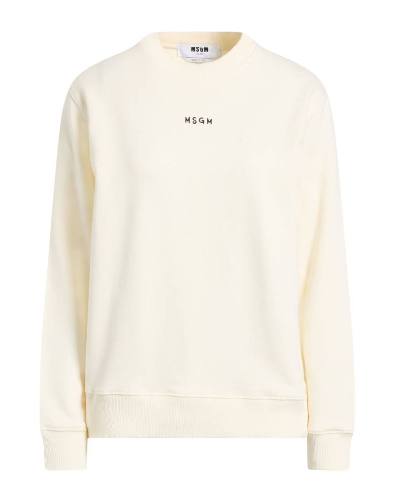 MSGM Sweatshirt Damen Cremeweiß von MSGM