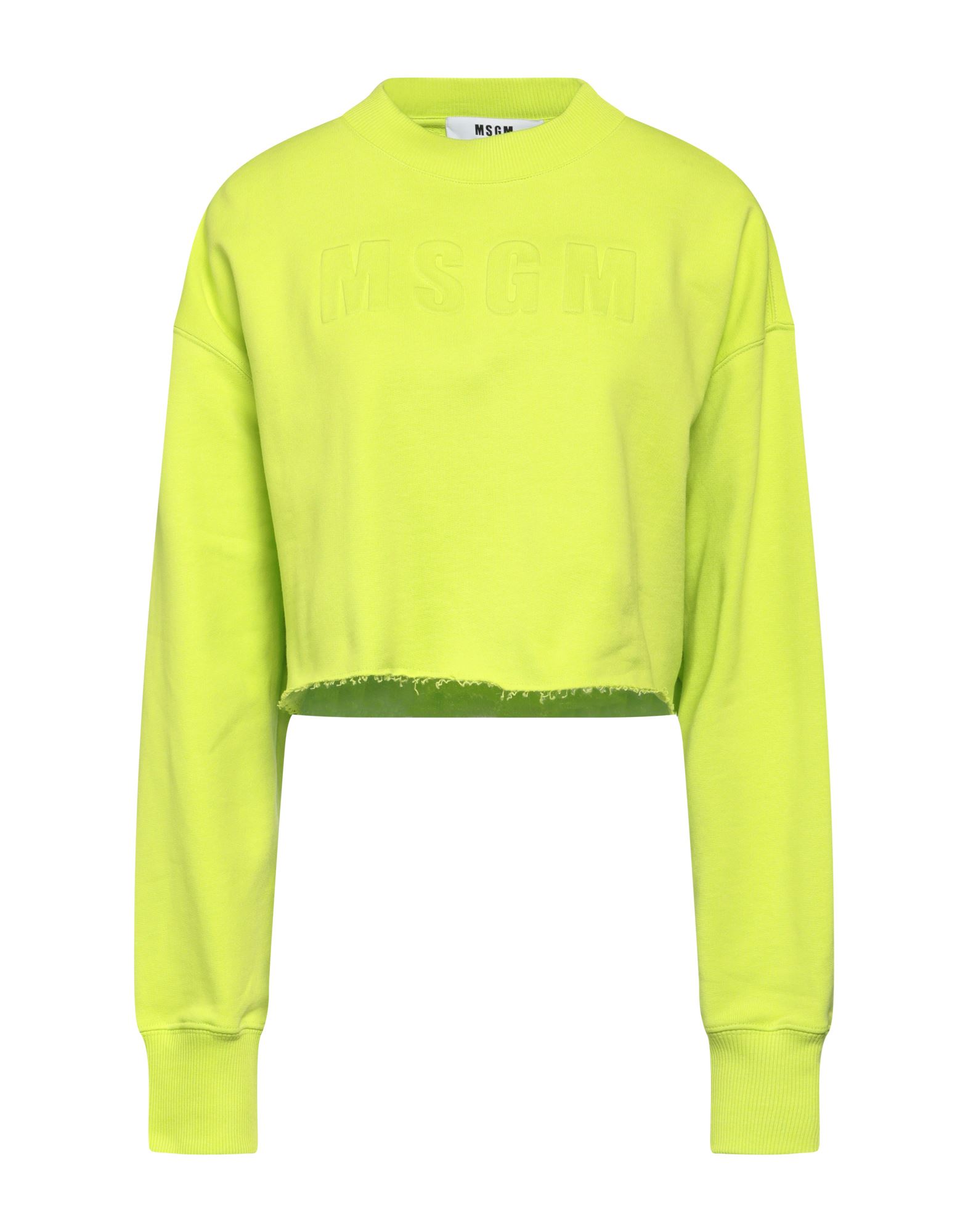 MSGM Sweatshirt Damen Limettengrün MSGM Sweatshirt Damen Limettengrün von MSGM