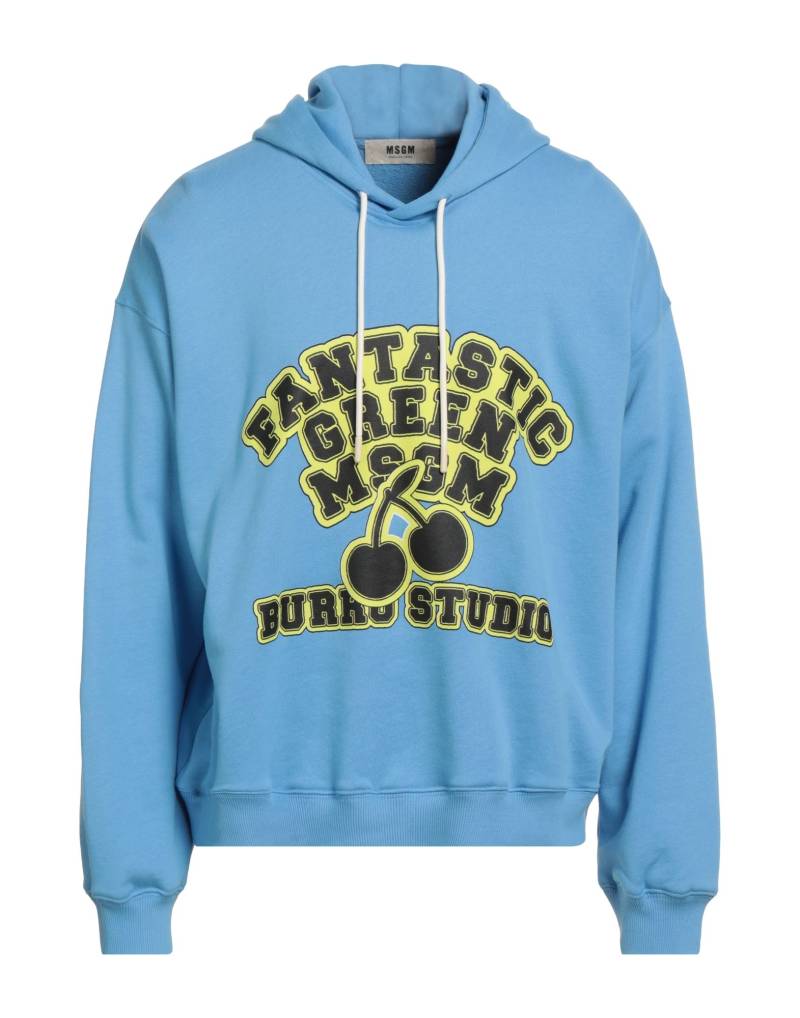 MSGM Sweatshirt Herren Azurblau von MSGM