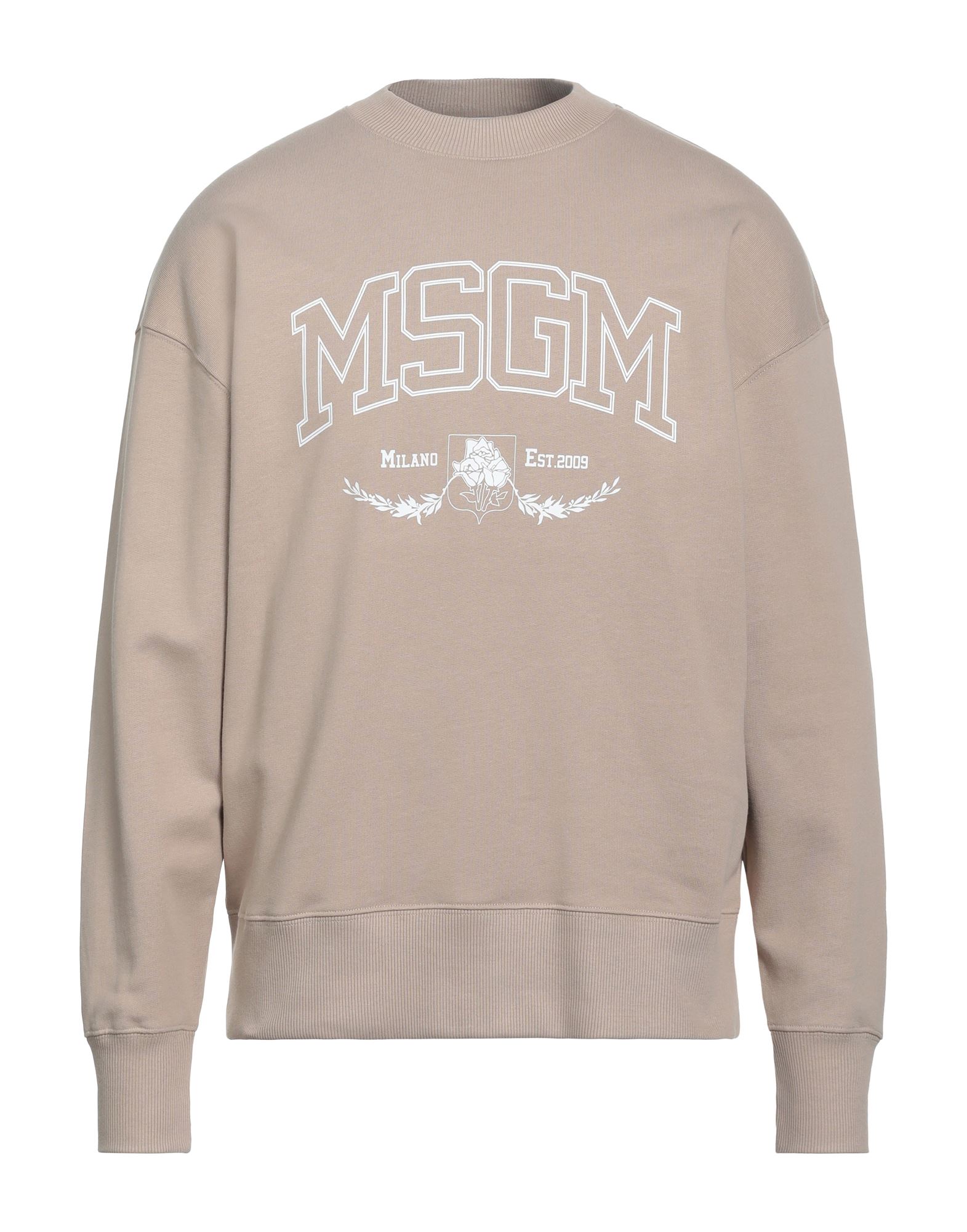 MSGM Sweatshirt Herren Beige von MSGM