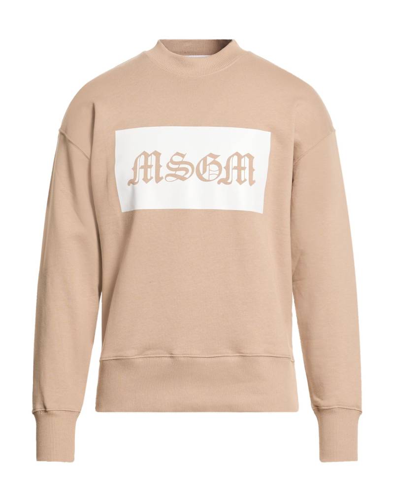 MSGM Sweatshirt Herren Beige von MSGM