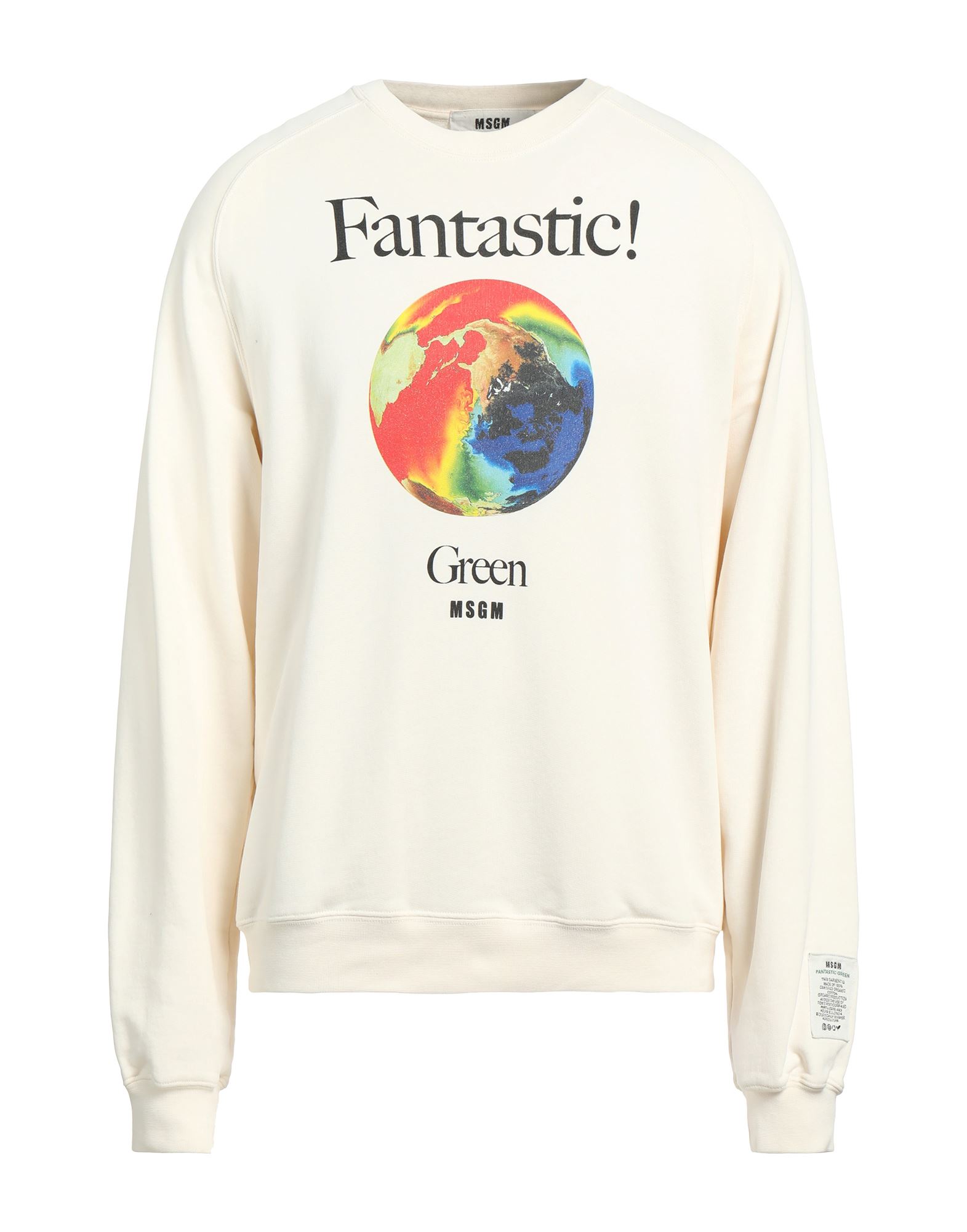 MSGM Sweatshirt Herren Elfenbein von MSGM