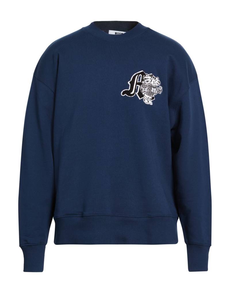 MSGM Sweatshirt Herren Marineblau von MSGM