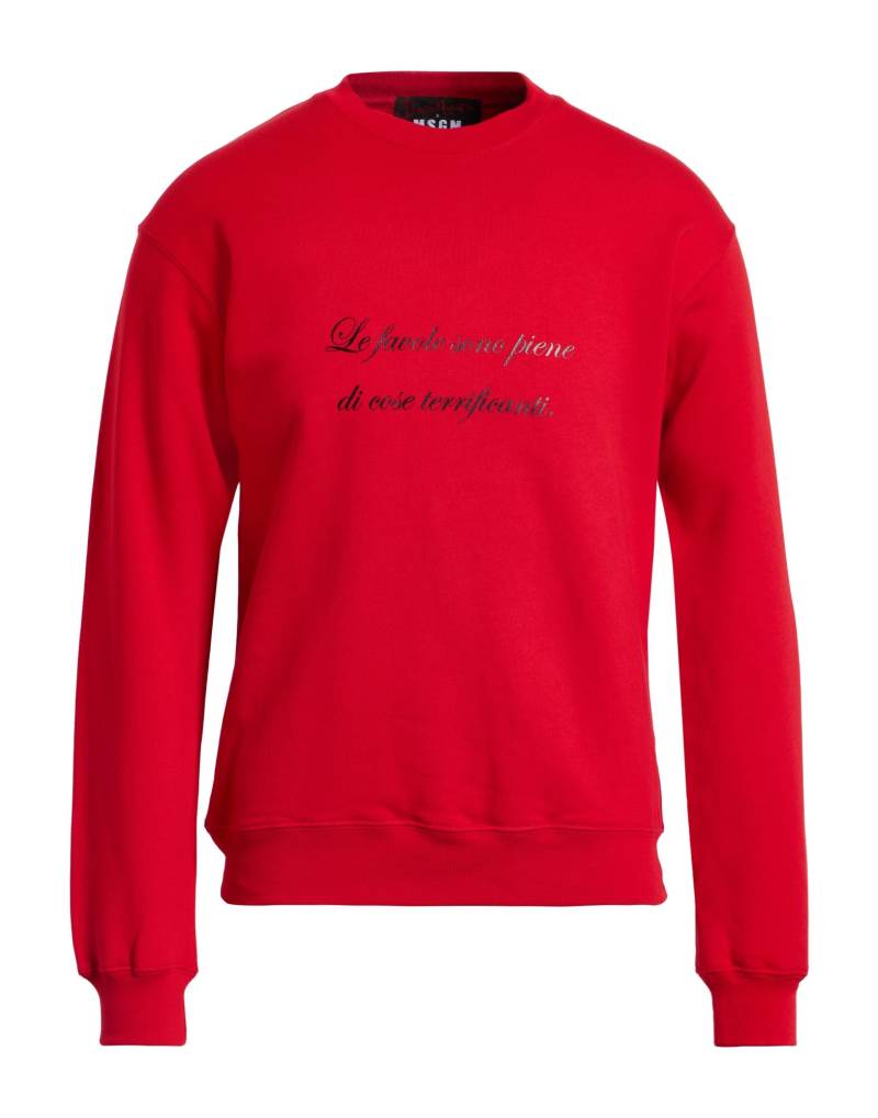 MSGM Sweatshirt Herren Rot von MSGM
