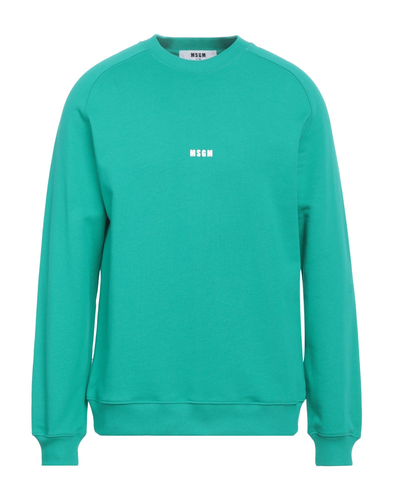 MSGM Sweatshirt Herren Vert Émeraude von MSGM