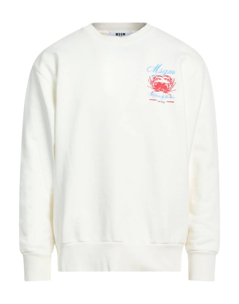 MSGM Sweatshirt Herren Weiß von MSGM