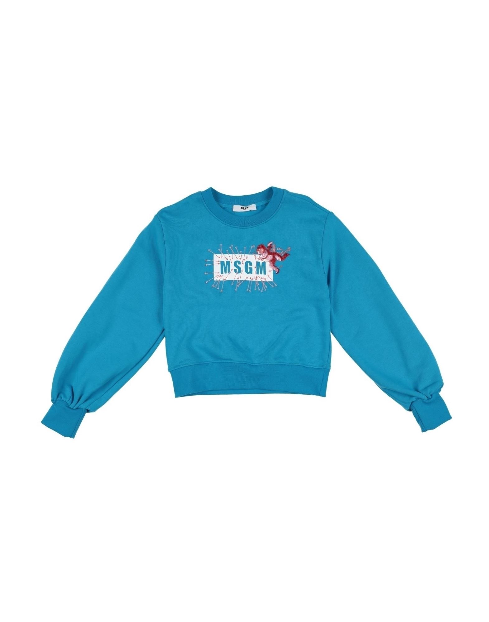 MSGM Sweatshirt Kinder Azurblau von MSGM