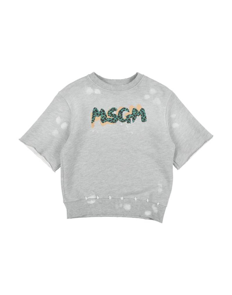 MSGM Sweatshirt Kinder Hellgrau MSGM Sweatshirt Kinder Hellgrau von MSGM