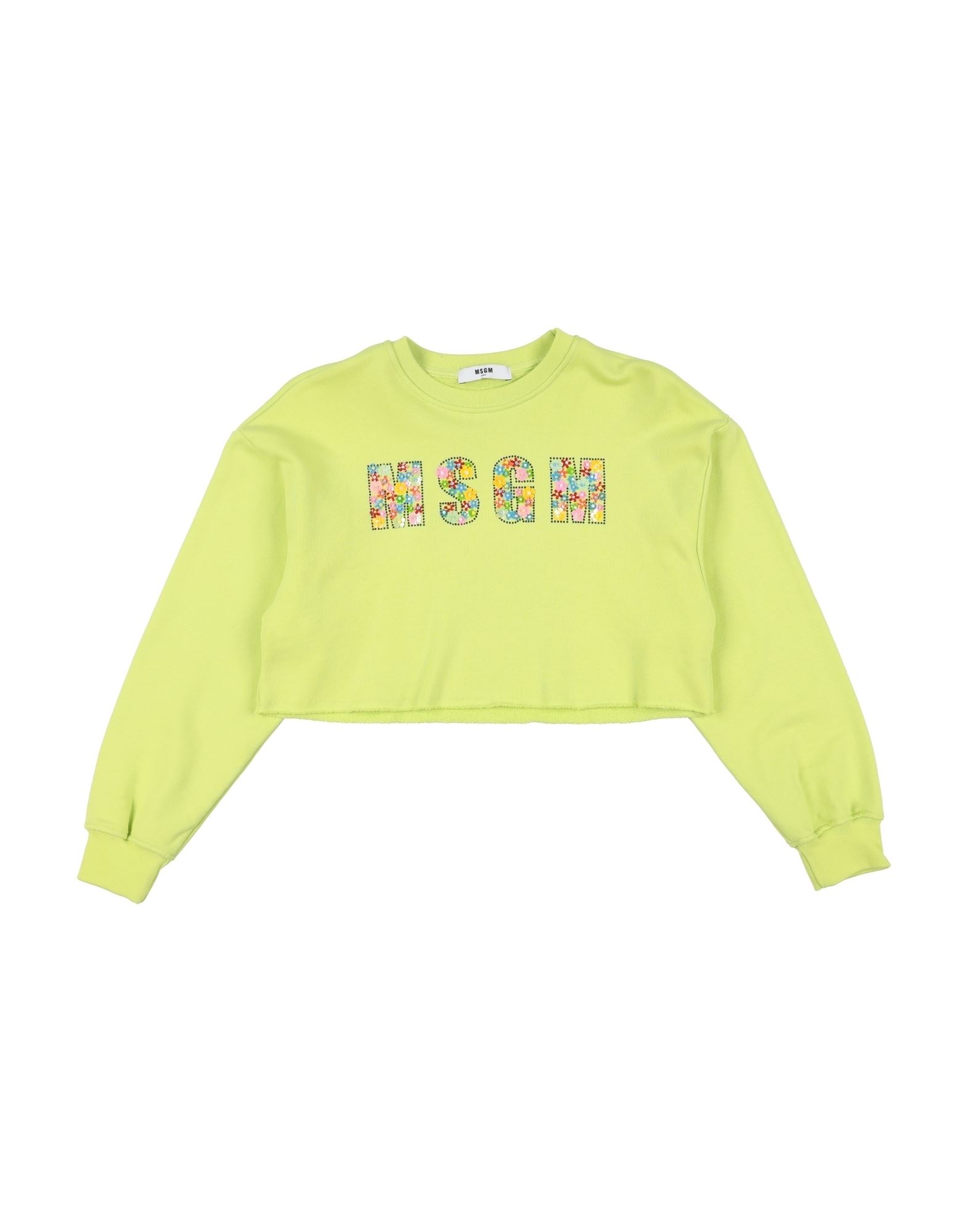 MSGM Sweatshirt Kinder Limettengrün MSGM Sweatshirt Kinder Limettengrün von MSGM