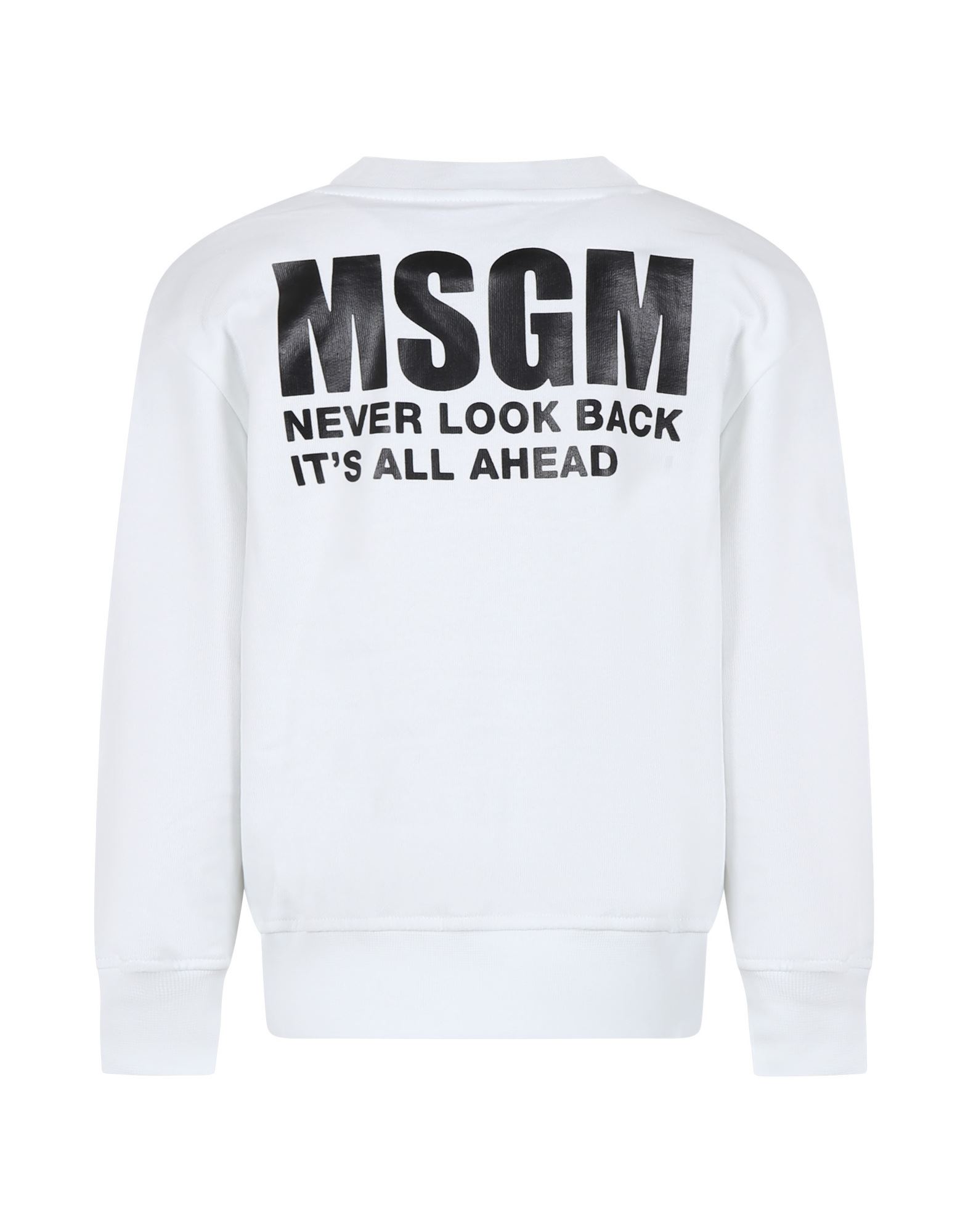 MSGM Sweatshirt Kinder Weiß von MSGM