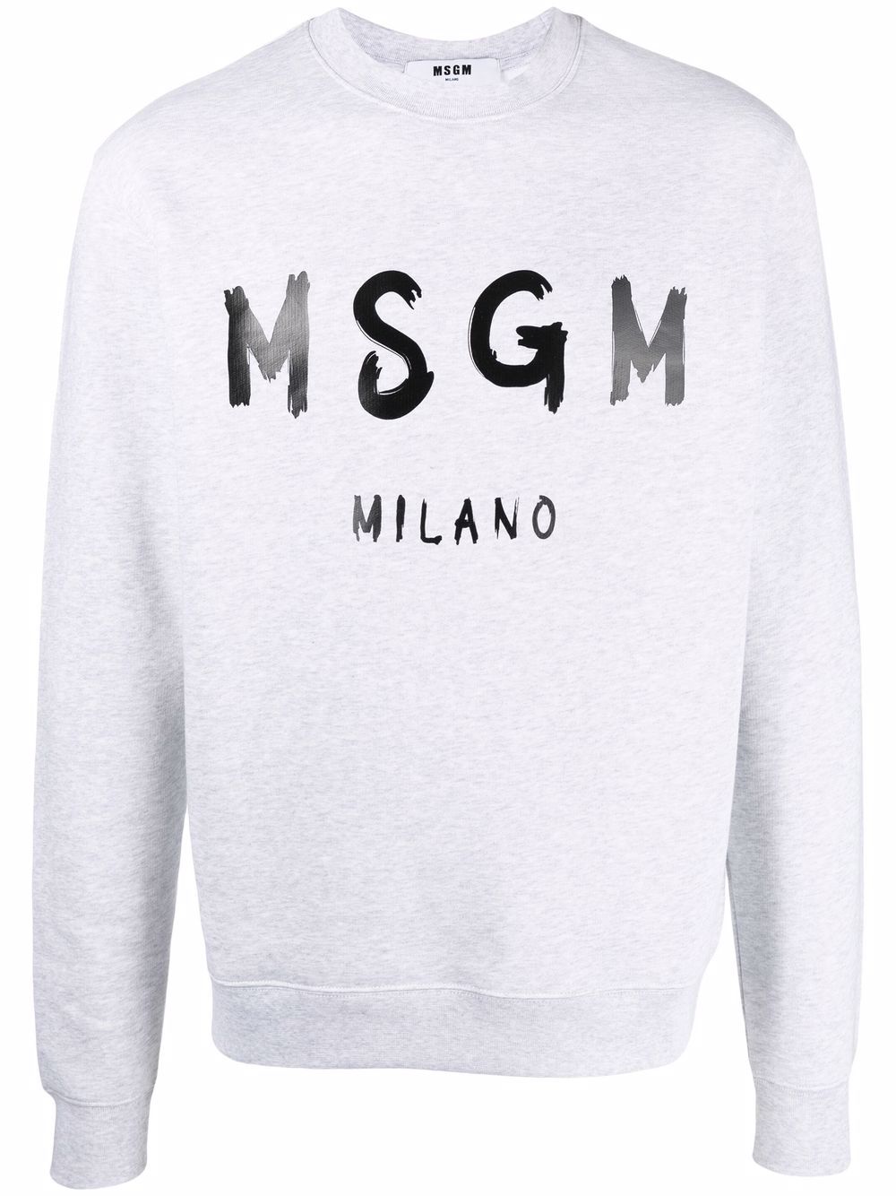 MSGM Sweatshirt mit Logo-Print - Grau von MSGM