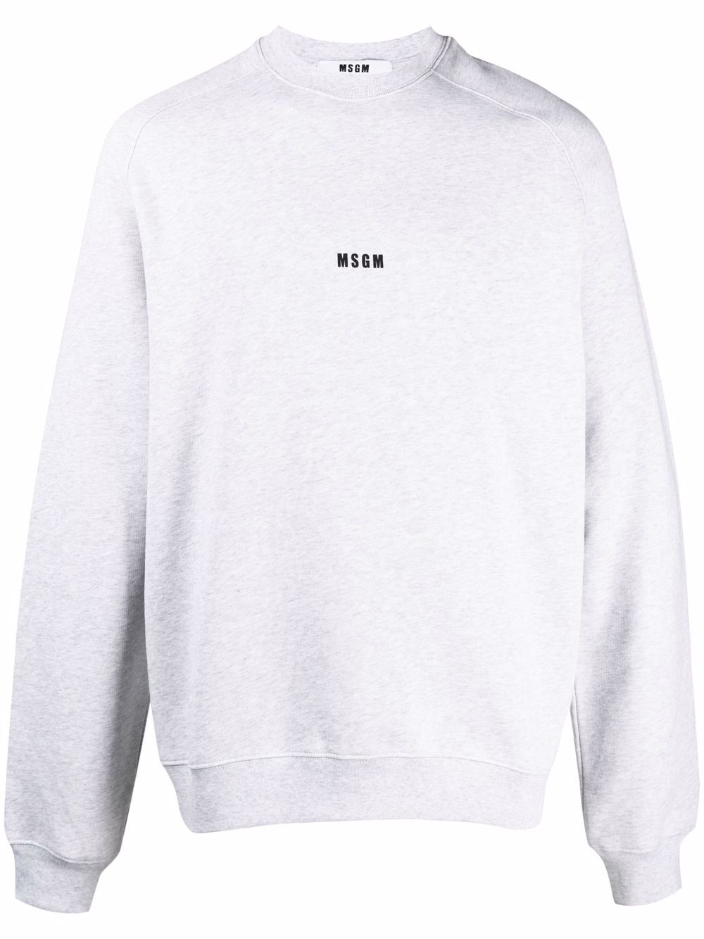 MSGM Sweatshirt mit Logo-Print - Grau von MSGM