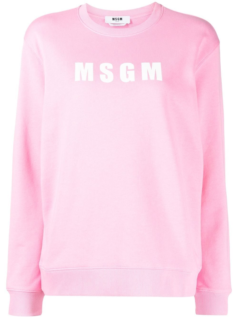 MSGM Sweatshirt mit Logo-Print - Rosa von MSGM