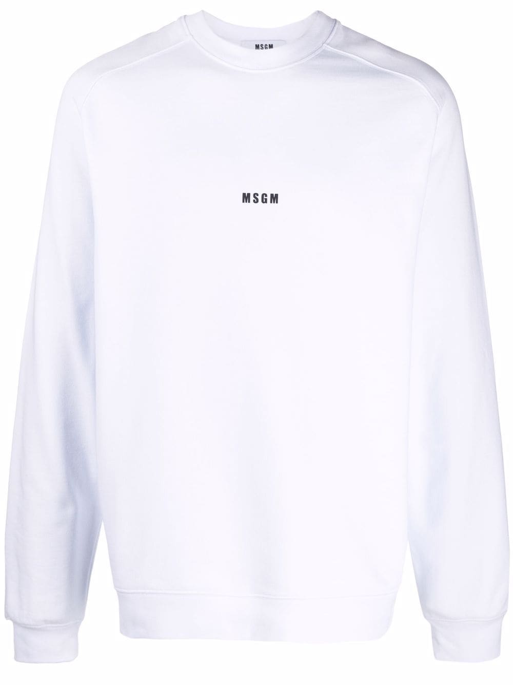 MSGM Sweatshirt mit Logo-Print - Weiß von MSGM