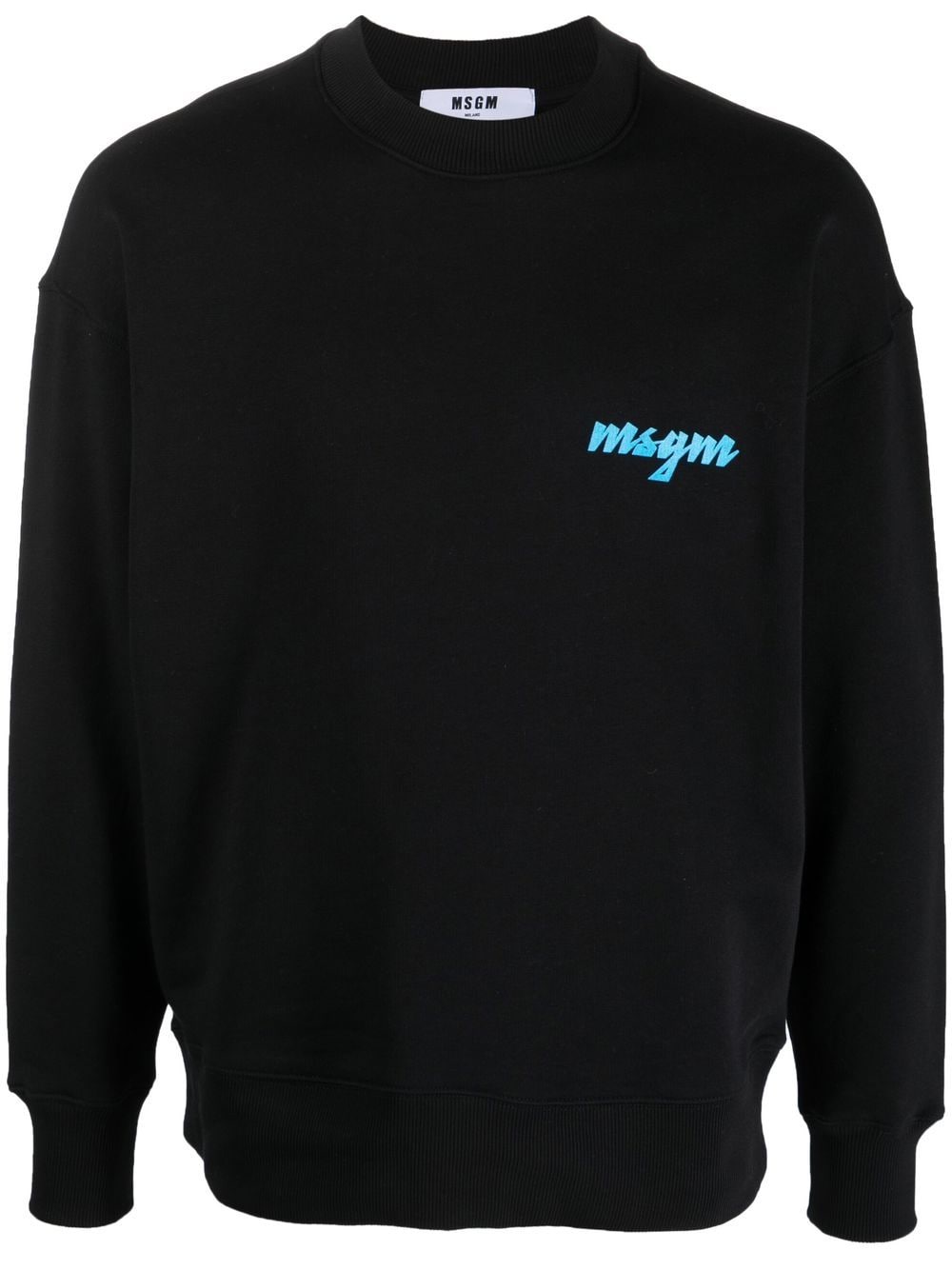 MSGM Sweatshirt mit Palmen-Print - Schwarz von MSGM