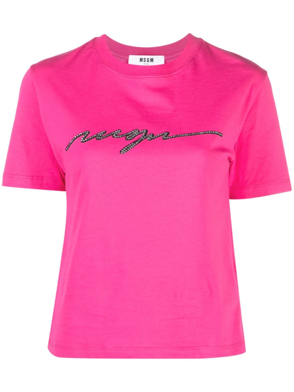 MSGM T-Shirt mit Logo-Applikation - Rosa von MSGM