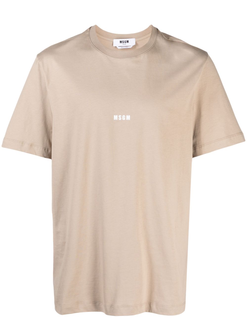 MSGM T-Shirt mit Logo-Print - Braun von MSGM