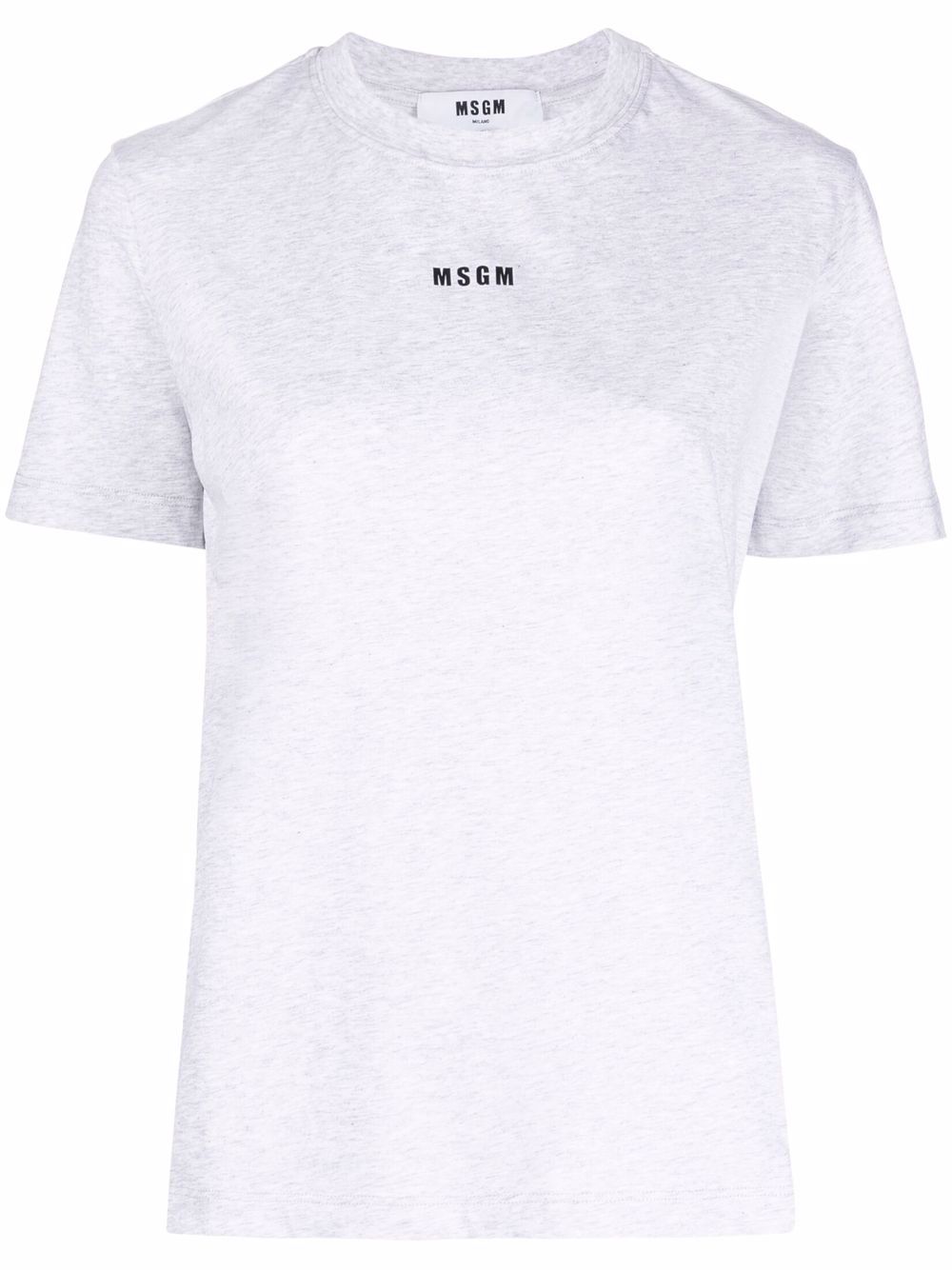 MSGM T-Shirt mit Logo-Print - Grau von MSGM