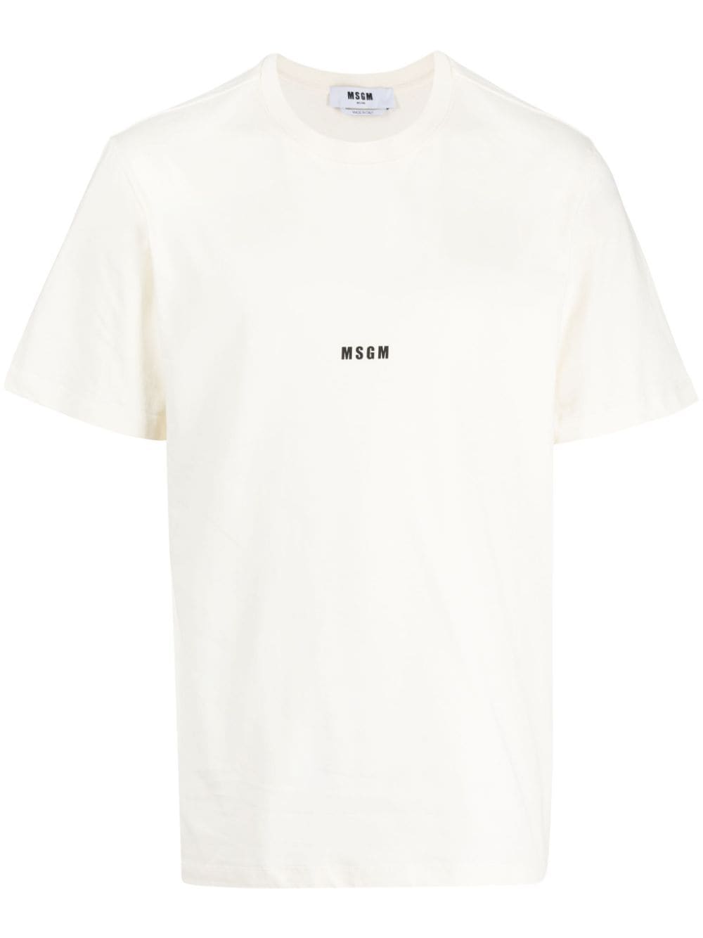 MSGM T-Shirt mit Logo-Print - Nude von MSGM