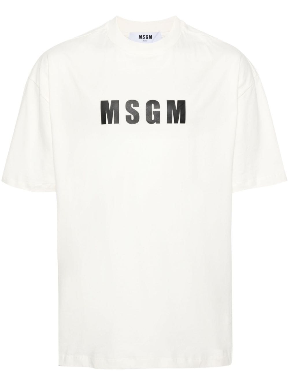 MSGM T-Shirt mit Logo-Print - Nude von MSGM