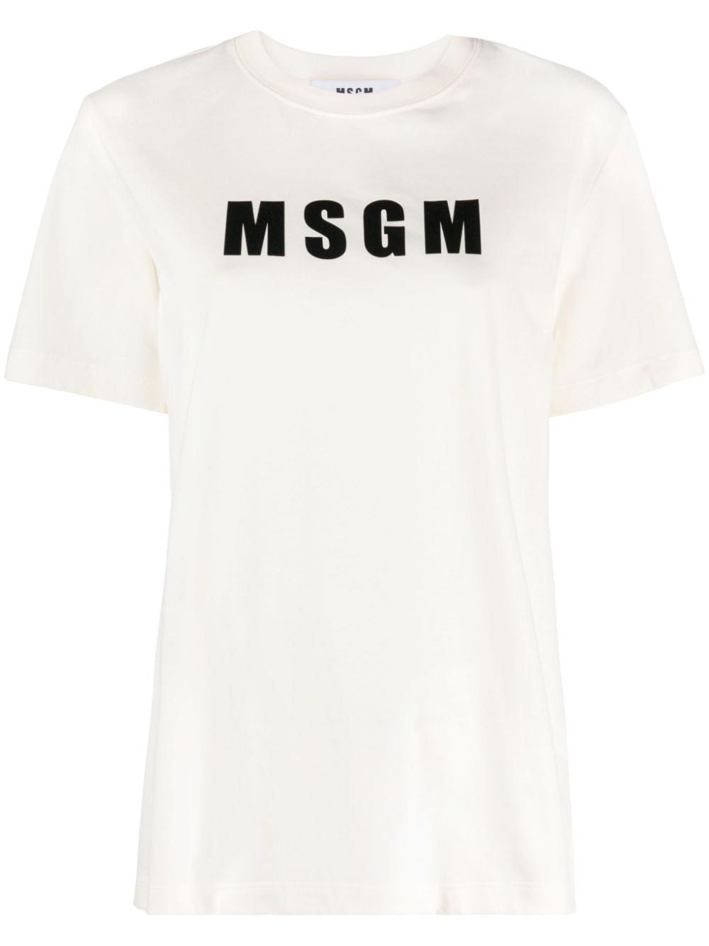 MSGM T-Shirt mit Logo-Print - Nude von MSGM