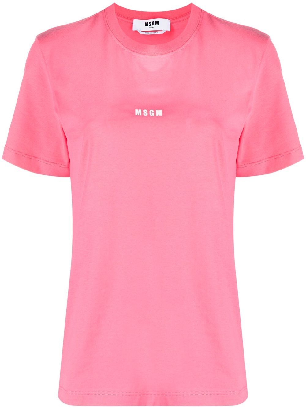 MSGM T-Shirt mit Logo-Print - Rosa von MSGM