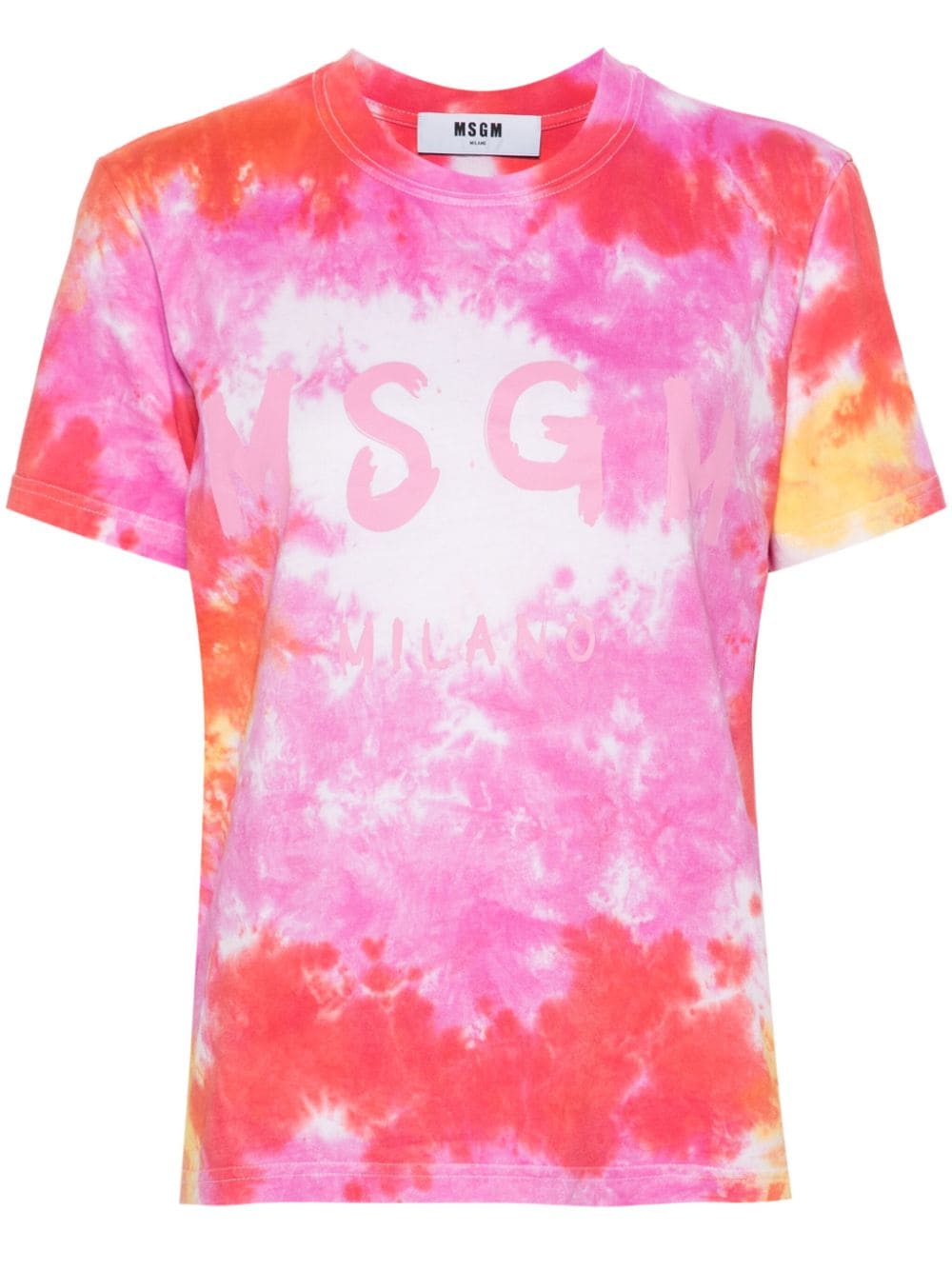 MSGM T-Shirt mit Logo-Print - Rosa von MSGM