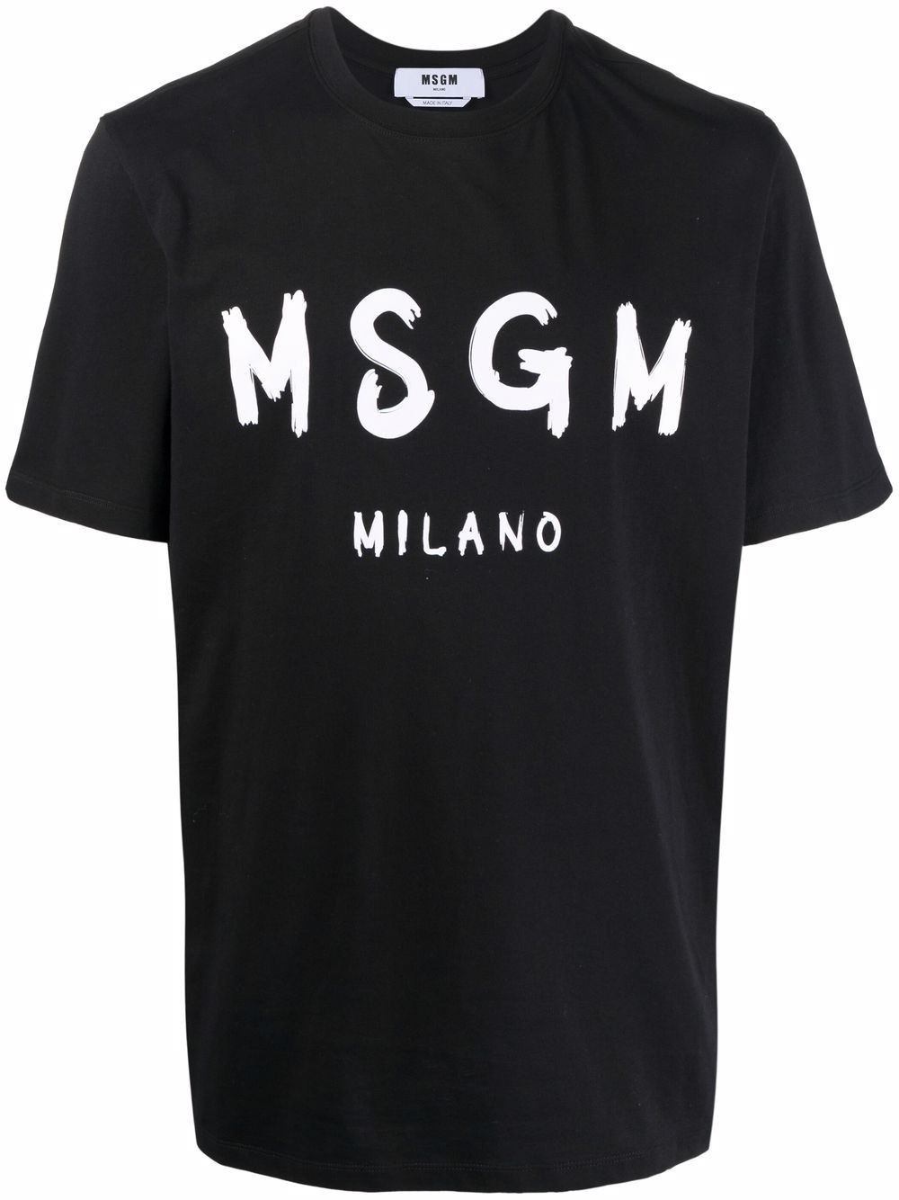 MSGM T-Shirt mit Logo-Print - Schwarz von MSGM