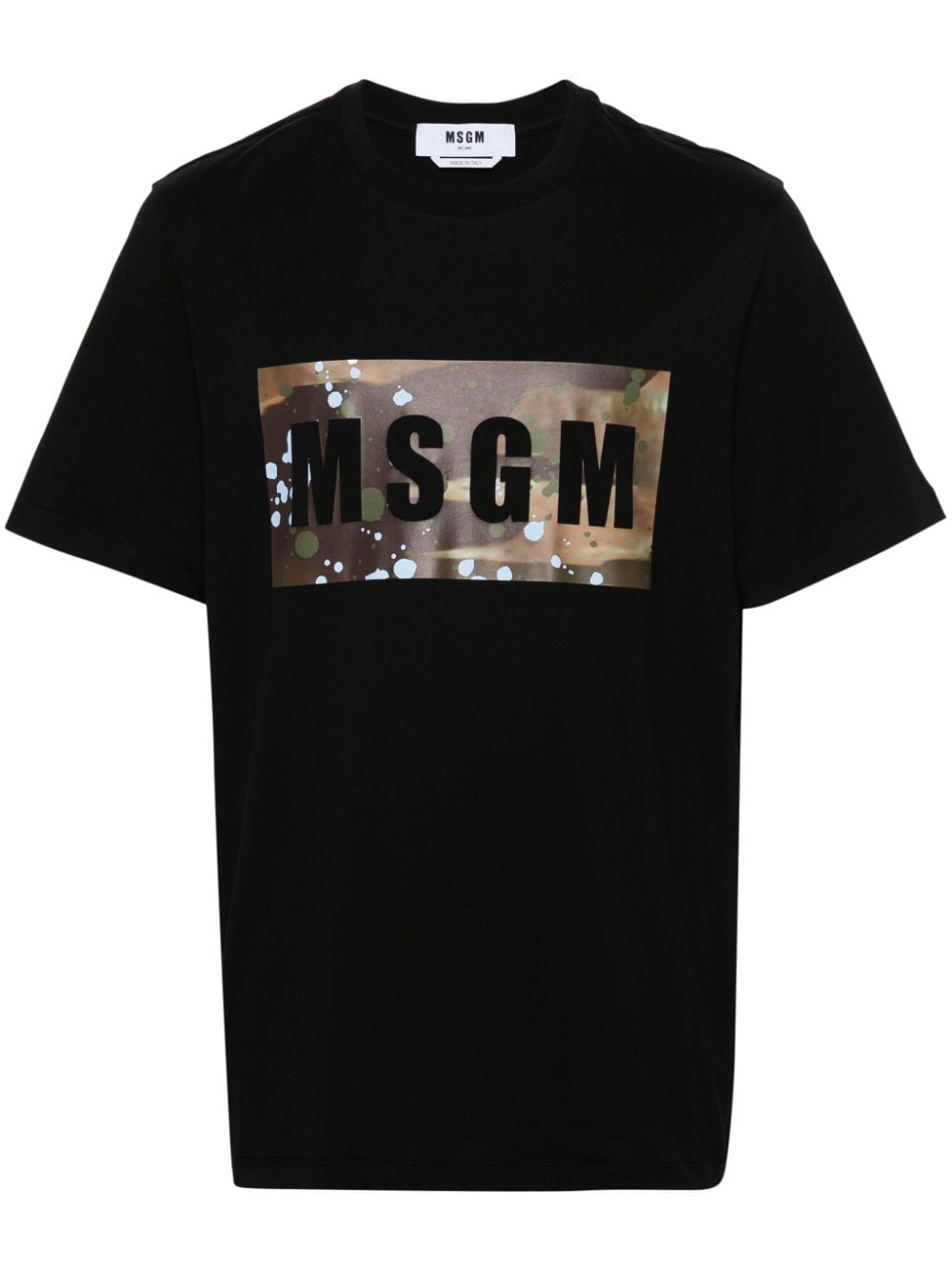 MSGM T-Shirt mit Logo-Print - Schwarz von MSGM