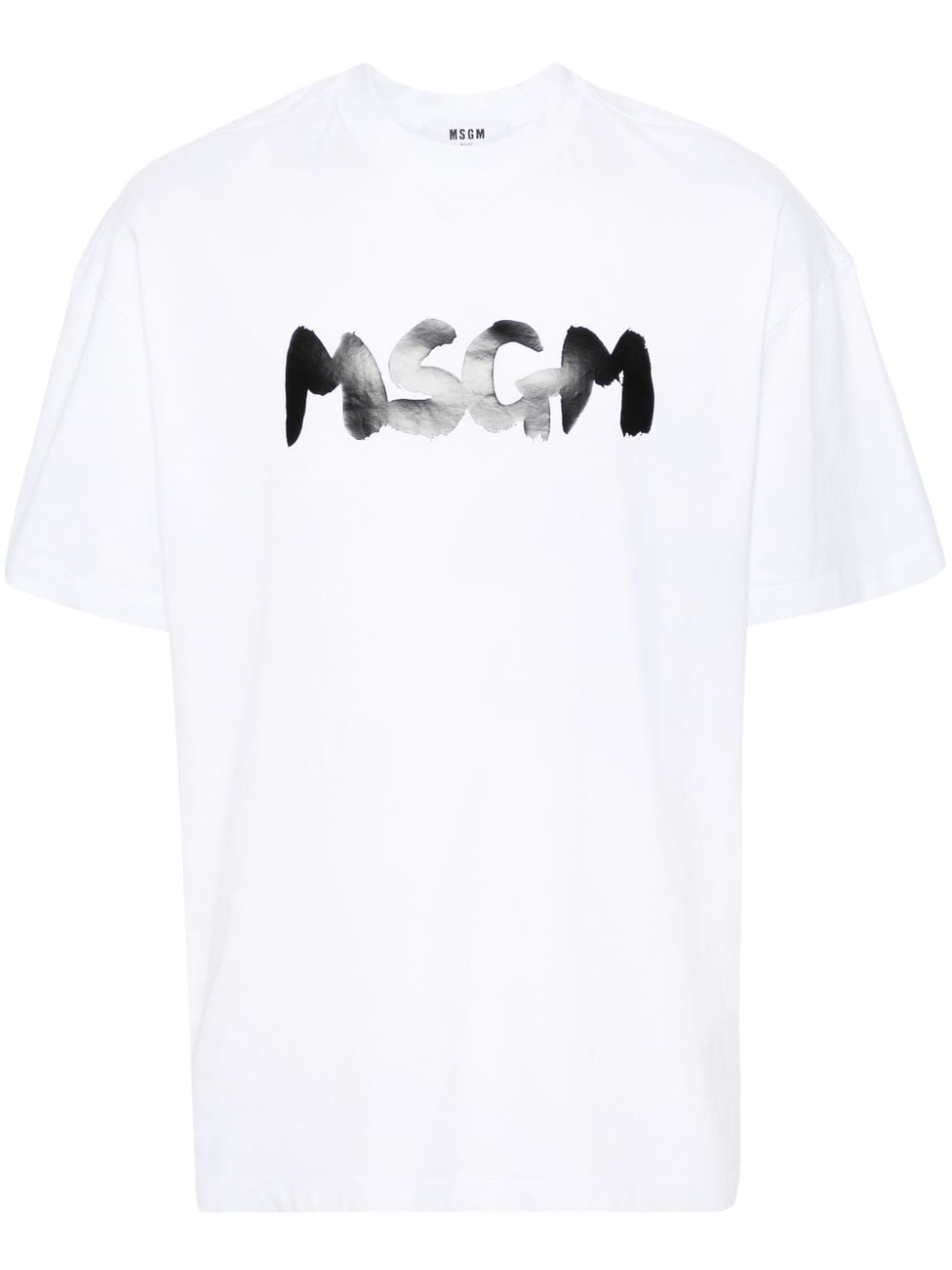 MSGM T-Shirt mit Logo-Print - Weiß von MSGM