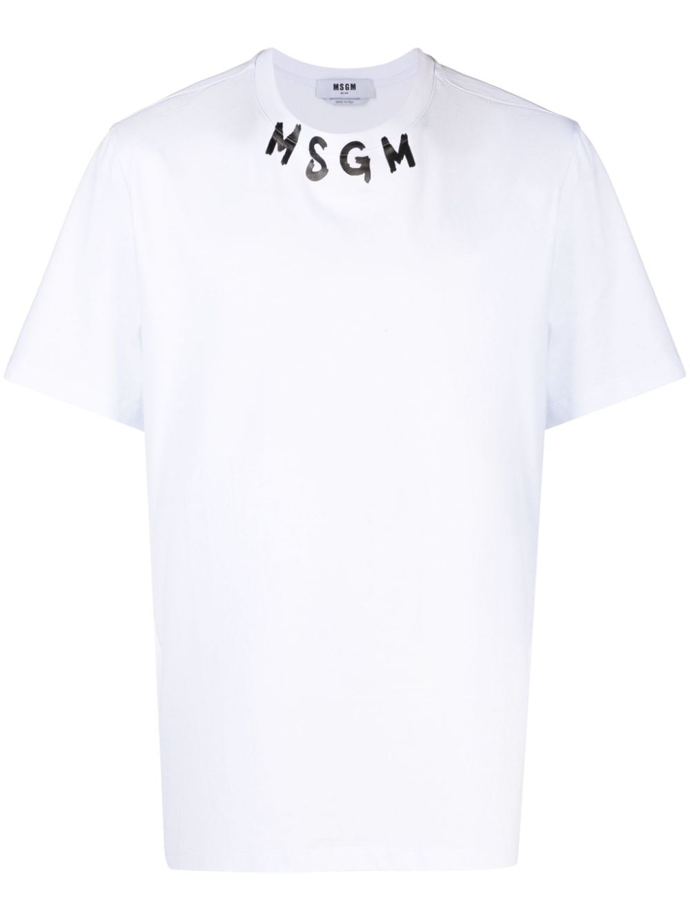 MSGM T-Shirt mit Logo-Print - Weiß von MSGM