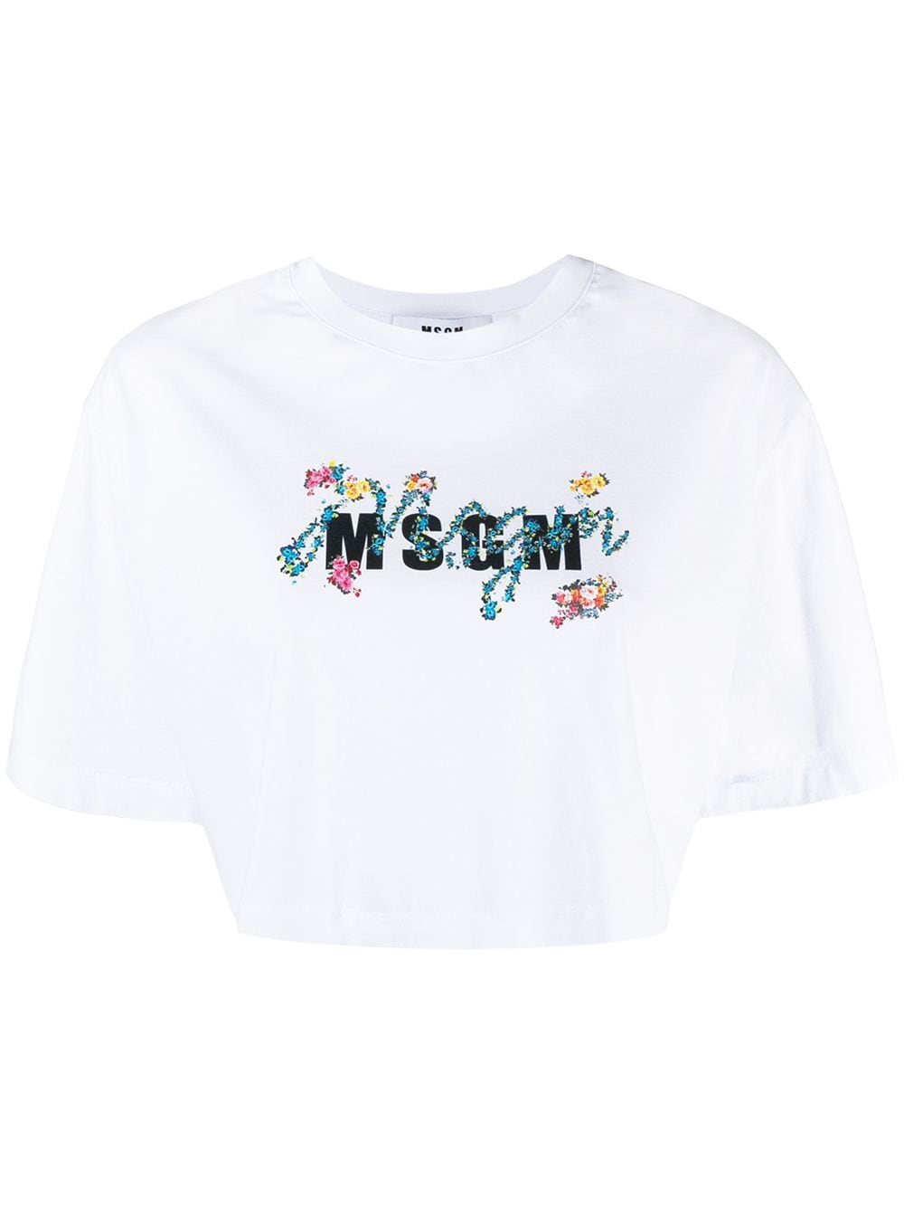 MSGM T-Shirt mit Logo-Print - Weiß von MSGM