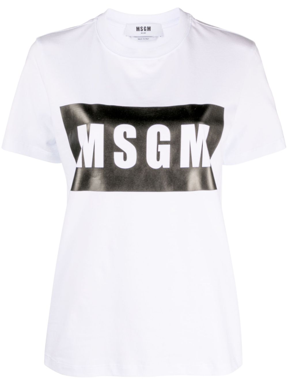 MSGM T-Shirt mit Logo-Print - Weiß von MSGM