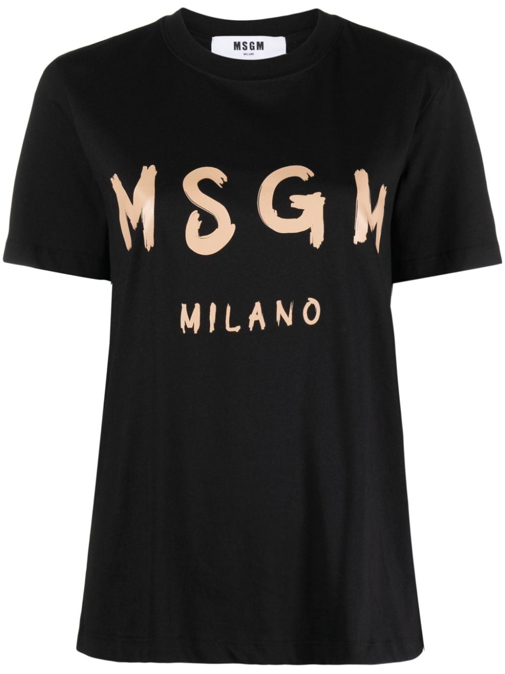 MSGM T-Shirt mit rundem Ausschnitt - Schwarz von MSGM