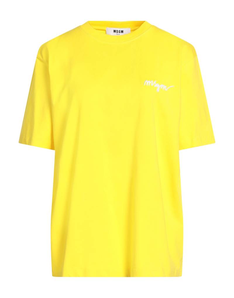MSGM T-shirts Damen Gelb von MSGM