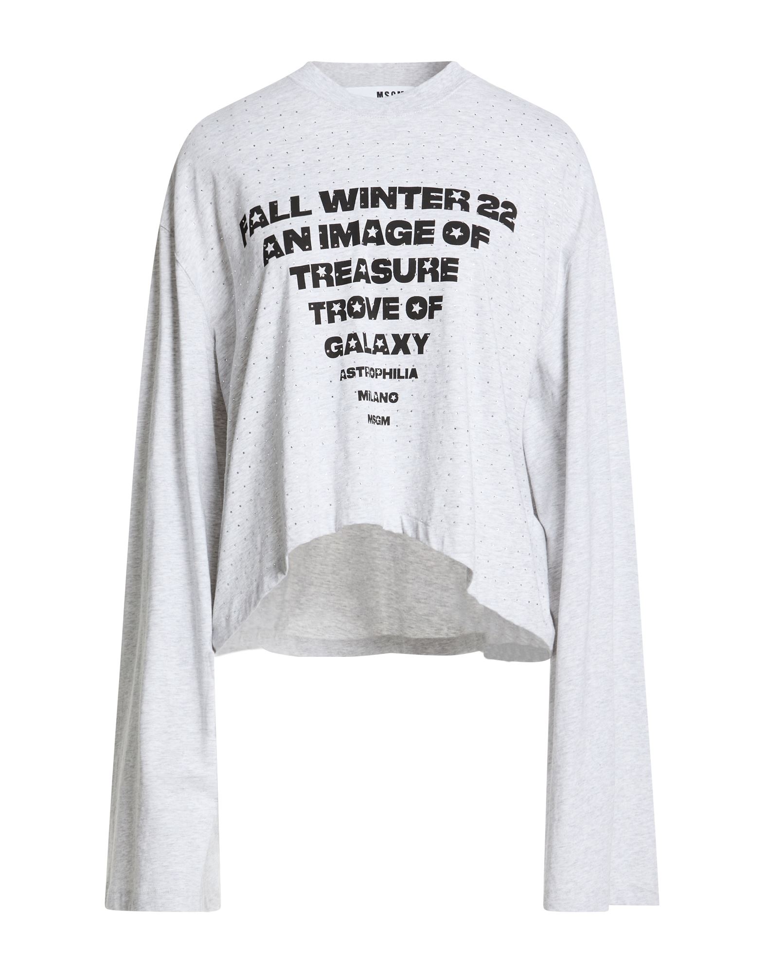MSGM T-shirts Damen Hellgrau von MSGM
