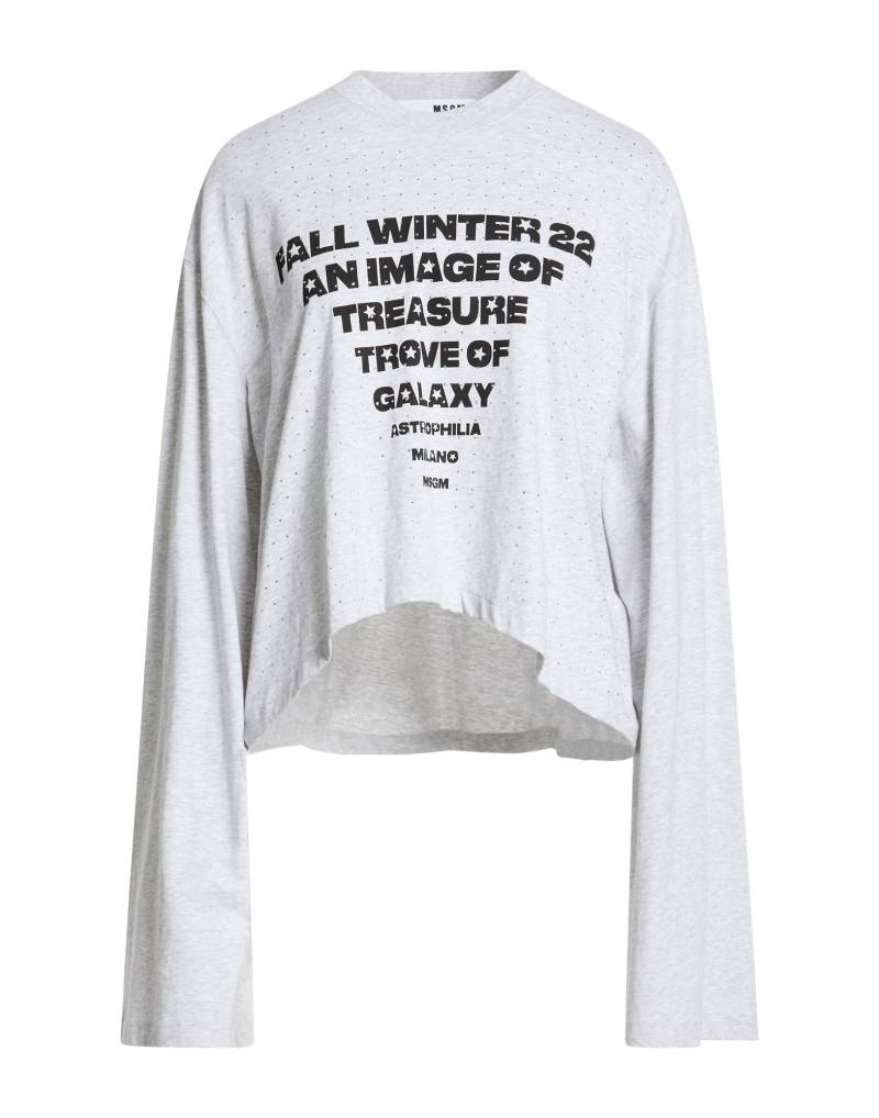 MSGM T-shirts Damen Hellgrau von MSGM