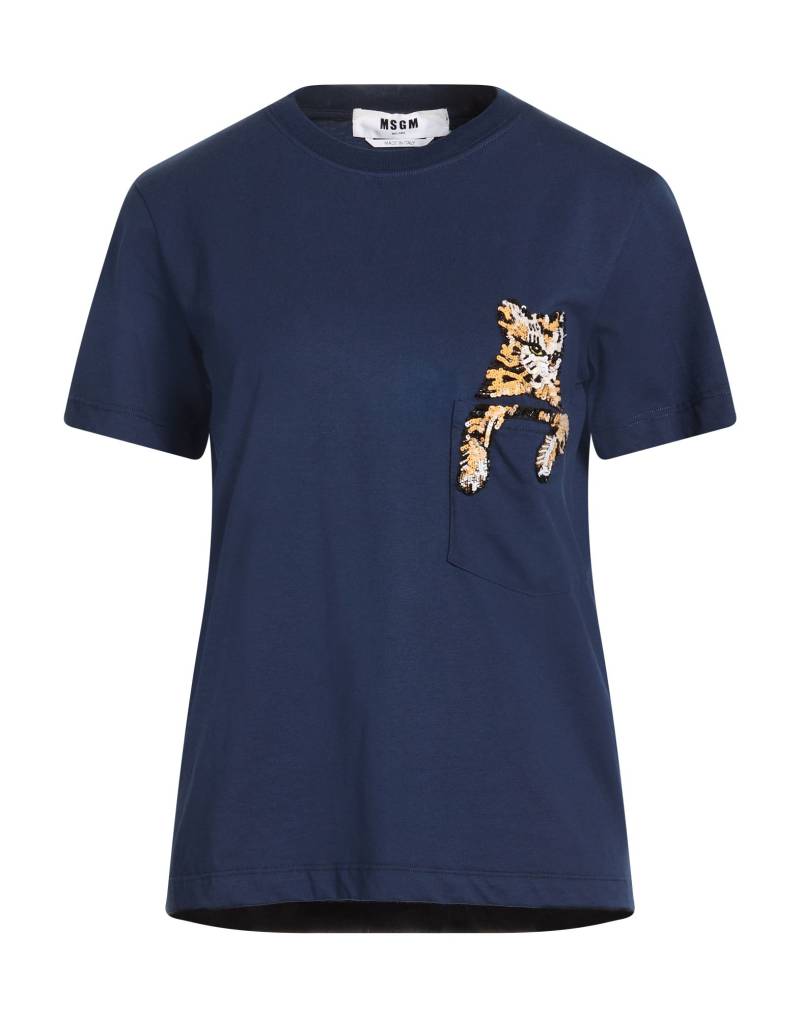 MSGM T-shirts Damen Marineblau von MSGM
