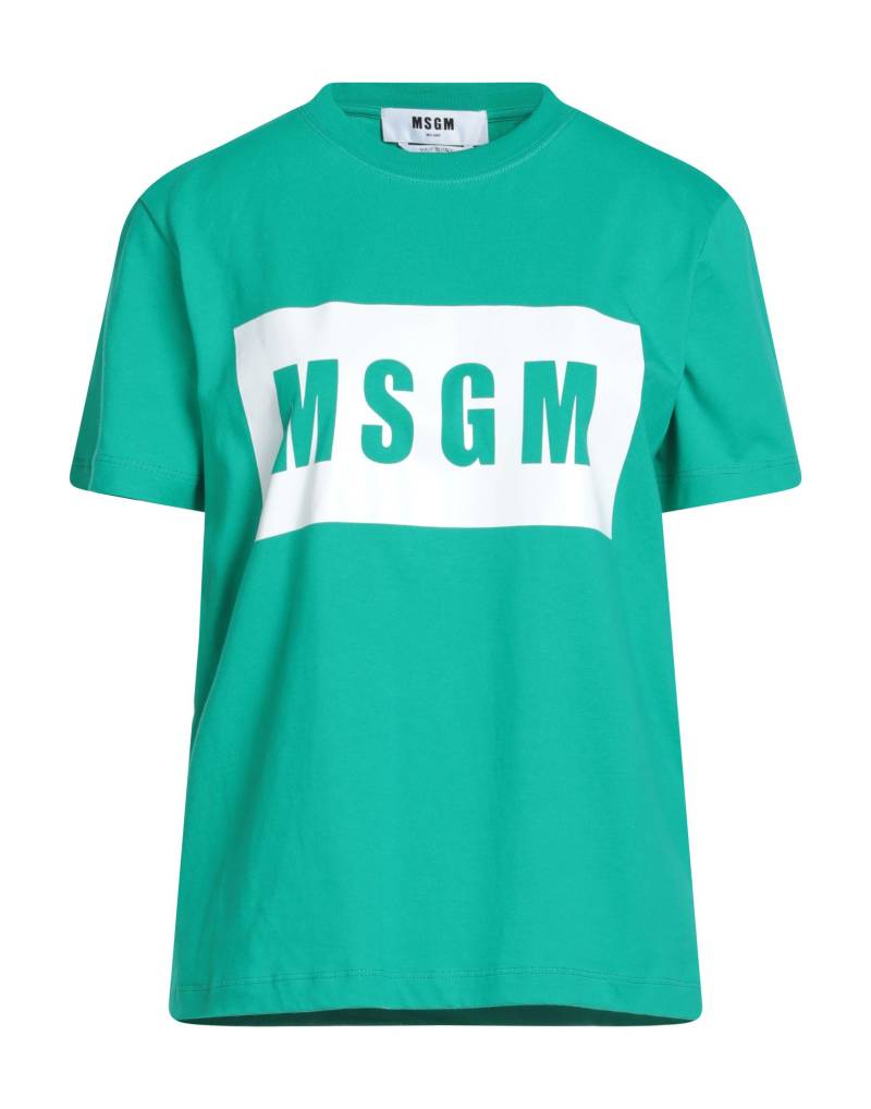 MSGM T-shirts Damen Smaragdgrün von MSGM