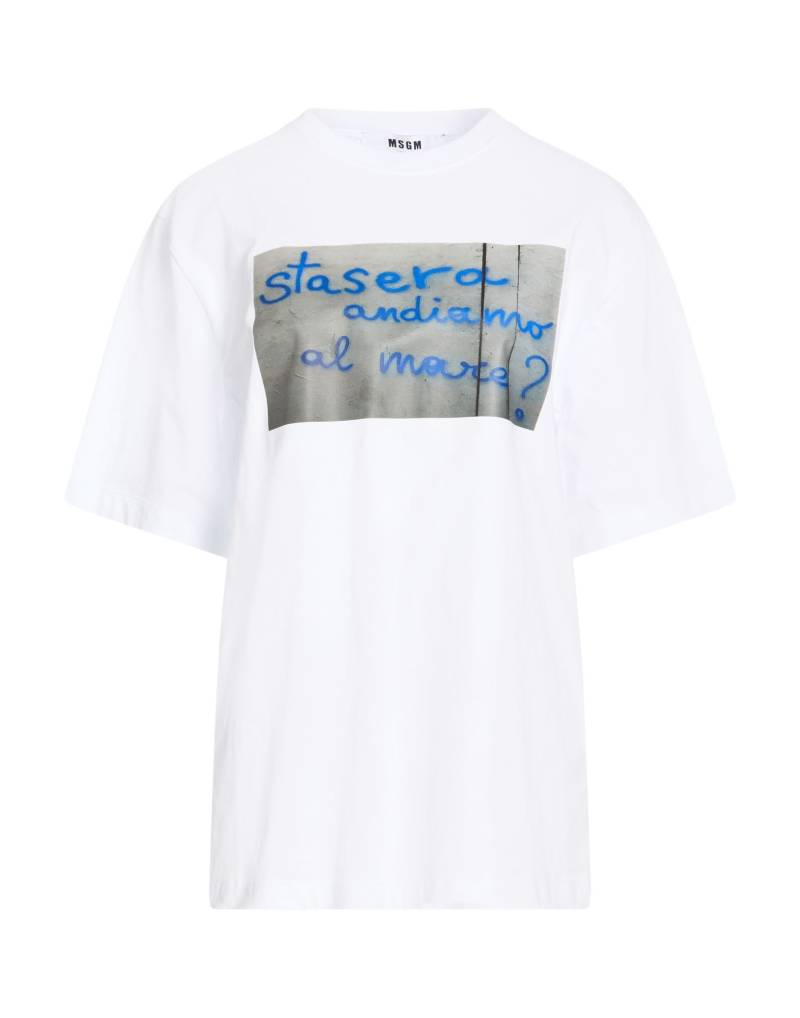 MSGM T-shirts Damen Weiß von MSGM