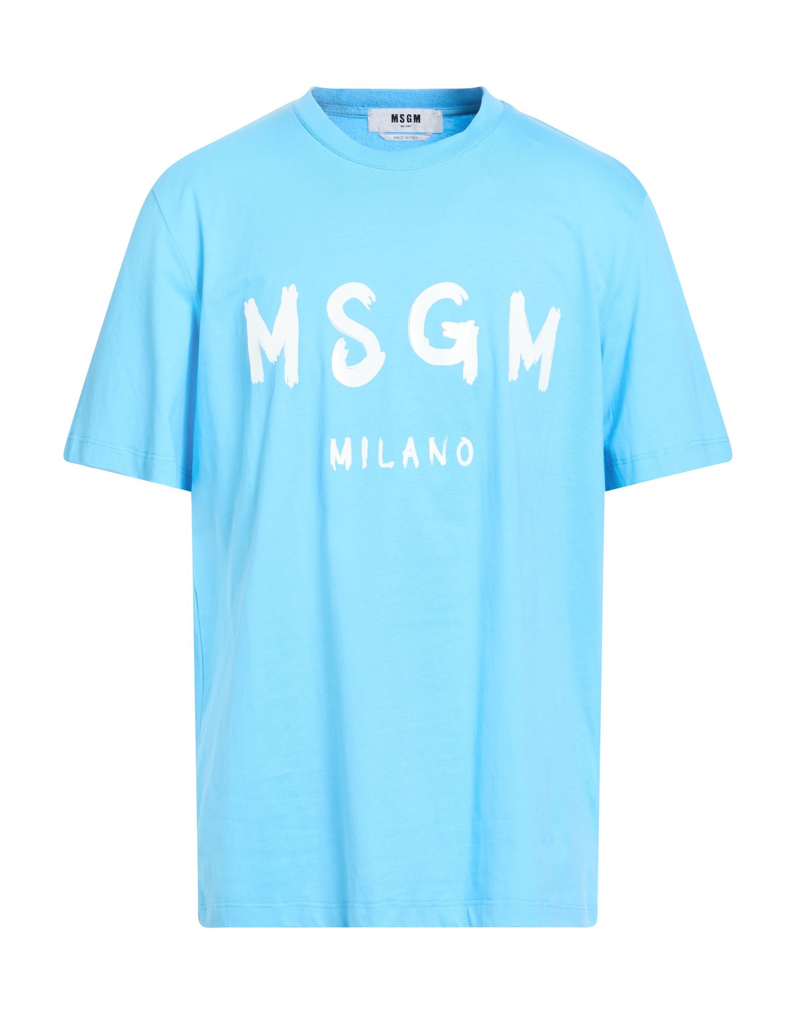 MSGM T-shirts Herren Azurblau von MSGM