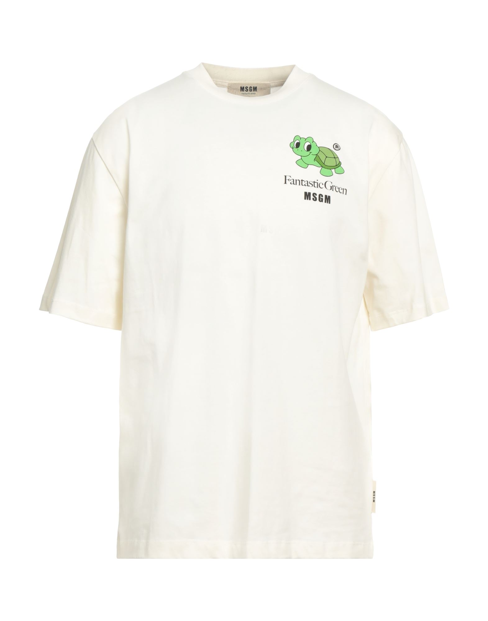 MSGM T-shirts Herren Cremeweiß von MSGM