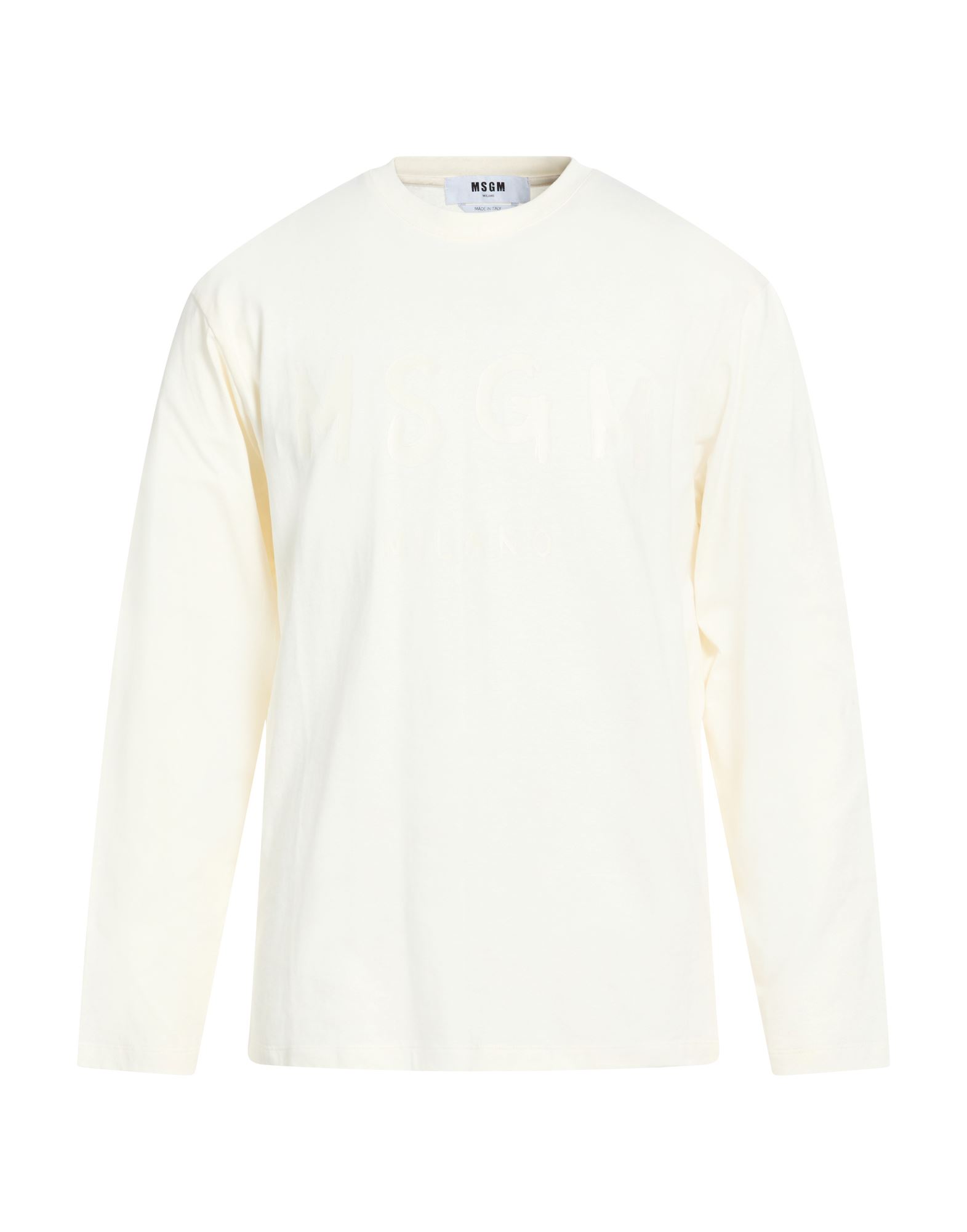 MSGM T-shirts Herren Cremeweiß von MSGM